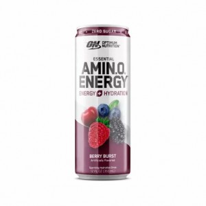 Optimum Nutrition ESSENTIAL AMIN.O. ENERGY+ Electrolytes Sparkling Berry Burst 355ml * 12 Cans (12 Servings) Portugal | VUZWDK173