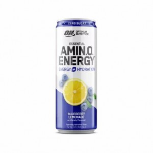 Optimum Nutrition ESSENTIAL AMIN.O. ENERGY+ Electrolytes Sparkling Blueberry Lemonade 355ml * 12 Cans (12 Servings) Portugal | QJXKVC453