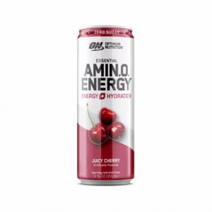 Optimum Nutrition ESSENTIAL AMIN.O. ENERGY+ Electrolytes Sparkling Juicy Cherry 355ml * 12 Cans (12 Servings) Portugal | ZEIUGF314