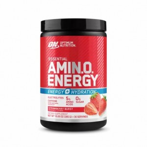 Optimum Nutrition Essential AMIN.O. ENERGY + Electrolytes Strawberry Burst 0.63 lb (30 Servings) Portugal | RXPSDH725