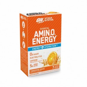 Optimum Nutrition Essential AMIN.O. ENERGY + Electrolytes Tangerine Wave 7 Stick Packs (7 Servings) Portugal | YSJNRQ019