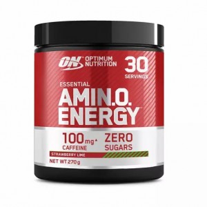 Optimum Nutrition Essential AMIN.O. Energy Strawberry Lime 270 grams (30 Servings) Portugal | XARSCT461