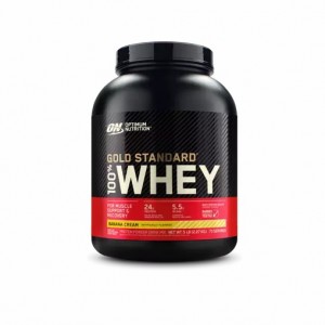 Optimum Nutrition GOLD STANDARD 100% WHEY™ Banana Cream 5 lb (73 Servings) Portugal | OFMGHY342