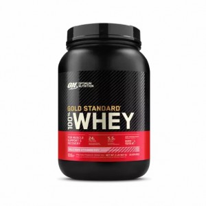 Optimum Nutrition GOLD STANDARD 100% WHEY™ Delicious Strawberry 2 lb (29 Servings) Portugal | COLAKI204