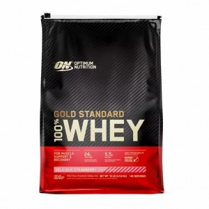 Optimum Nutrition GOLD STANDARD 100% WHEY™ Delicious Strawberry 10 lb (146 Servings) Portugal | SQHLOP475