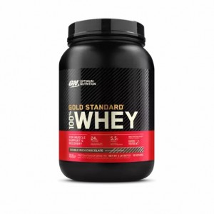 Optimum Nutrition GOLD STANDARD 100% WHEY™ Double Rich Chocolate 2 lb (29 Servings) Portugal | FOEUDT627