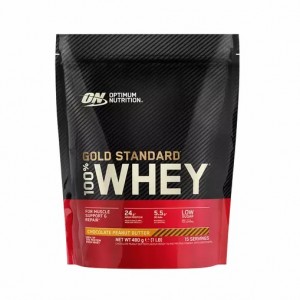 Optimum Nutrition Gold Standard 100% Whey Protein Powder Chocolate Peanut Butter 480 grams (15 Servings) Portugal | ZFCMTK568