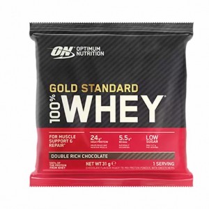 Optimum Nutrition Gold Standard 100% Whey Powder Sachets Double Rich Chocolate 1 sachet (31 grams) Portugal | NRIZQP983