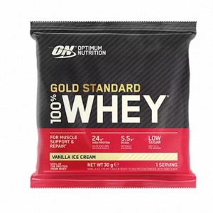 Optimum Nutrition Gold Standard 100% Whey Powder Sachets Vanilla Ice Cream 1 sachet (30 grams) Portugal | IDBFYQ658