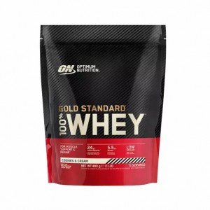 Optimum Nutrition Gold Standard 100% Whey Protein Powder Cookies & Cream 480 grams (15 Servings) Portugal | QWCAMB476