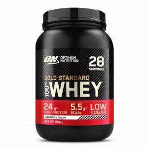 Optimum Nutrition Gold Standard 100% Whey Protein Powder Cookies & Cream 896 grams (28 Servings) Portugal | VXKQMR856