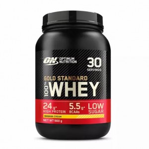 Optimum Nutrition Gold Standard 100% Whey Protein Powder Banana Cream 900 grams (30 Servings) Portugal | MDOZTX538