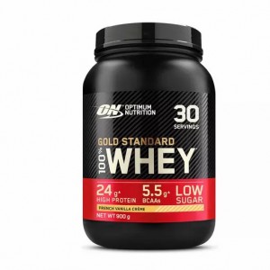 Optimum Nutrition Gold Standard 100% Whey Protein Powder French Vanilla 900 grams (30 Servings) Portugal | GQHRSA741