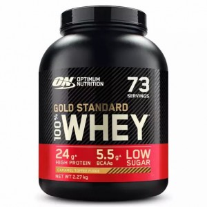 Optimum Nutrition Gold Standard 100% Whey Protein Powder Caramel Toffee Fudge 2.27 kg (73 Servings) Portugal | FNIBOT069