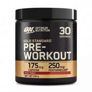 Optimum Nutrition Gold Standard Pre-Workout Fruit Punch 330 grams (30 Servings) Portugal | SGCAHV701