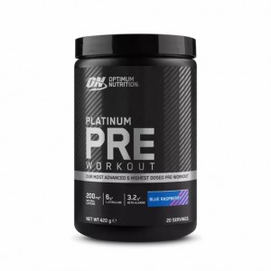 Optimum Nutrition Platinum Pre-workout Blue Raspberry 420 grams (20 Servings) Portugal | FQKXIZ387