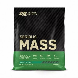 Optimum Nutrition Serious Mass Chocolate Mint 5.45 kg (16 Servings) Portugal | YKCNTP729