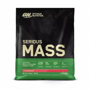 Optimum Nutrition Serious Mass Strawberry 5.45 kg (16 Servings) Portugal | PIXYKO502