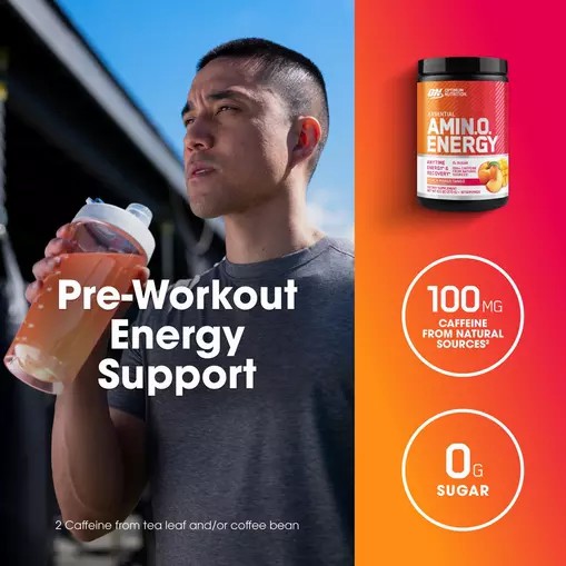 Optimum Nutrition ESSENTIAL AMIN.O. ENERGY® *new* Peach Mango Tango - Notify Me 0.6 lb - Notify me Portugal | APMDSZ651