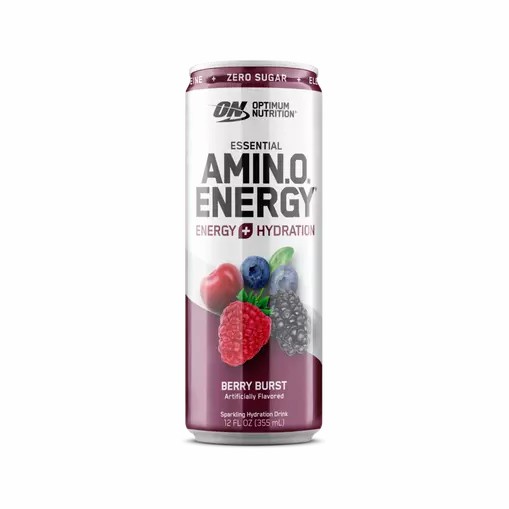 Optimum Nutrition ESSENTIAL AMIN.O. ENERGY+ Electrolytes Sparkling Berry Burst 355ml * 12 Cans (12 Servings) Portugal | VUZWDK173