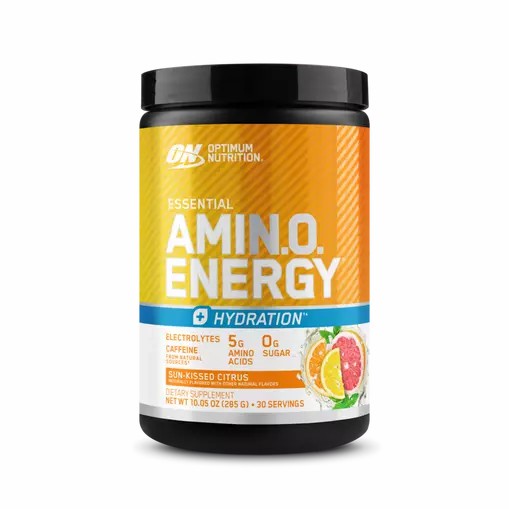 Optimum Nutrition Essential AMIN.O. ENERGY + Electrolytes *new* Sun-kissed Citrus 0.63 lb (30 Servings) Portugal | UWZCRT519