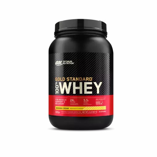 Optimum Nutrition GOLD STANDARD 100% WHEY™ Banana Cream 2 lb (29 Servings) Portugal | LUPQAX548