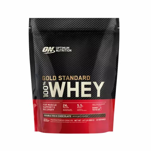 Optimum Nutrition GOLD STANDARD 100% WHEY™ Double Rich Chocolate 1.5 lb (22 Servings) Portugal | OWDGKS084