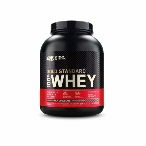 Optimum Nutrition GOLD STANDARD 100% WHEY™ Double Rich Chocolate 5 lb (74 Servings) Portugal | AJINUO385