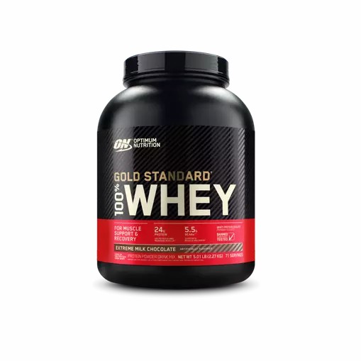 Optimum Nutrition GOLD STANDARD 100% WHEY™ Extreme Milk Chocolate 5 lb (71 Servings) Portugal | DMLBCV147