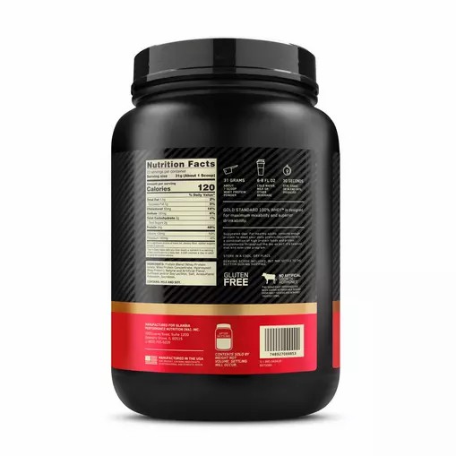 Optimum Nutrition GOLD STANDARD 100% WHEY™ French Vanilla Creme 1.5 lb (22 Servings) Portugal | UHNMAJ364