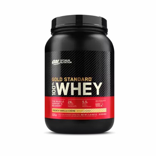 Optimum Nutrition GOLD STANDARD 100% WHEY™ French Vanilla Creme 2 lb (29 Servings) Portugal | CGORQA215