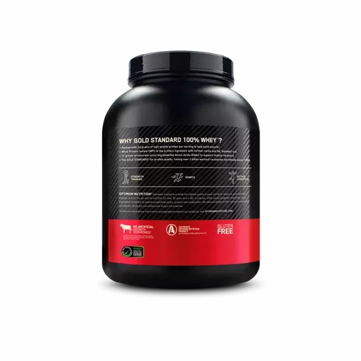 Optimum Nutrition GOLD STANDARD 100% WHEY™ Strawberries & Cream 5 lb (73 Servings) Portugal | RUBFWL037