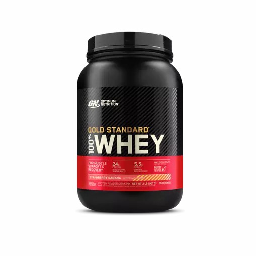 Optimum Nutrition GOLD STANDARD 100% WHEY™ Strawberry Banana 2 lb (30 Servings) Portugal | VZTRGX986