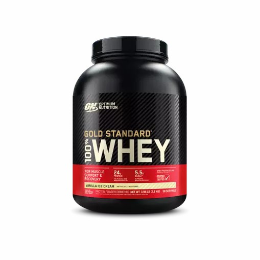 Optimum Nutrition GOLD STANDARD 100% WHEY™ Vanilla Ice Cream 4 lb (58 Servings) Portugal | LTCJNW862