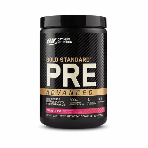 Optimum Nutrition GOLD STANDARD® Pre Advanced Berry Blast 0.88 lb (20 Servings) Portugal | VPHJRC634