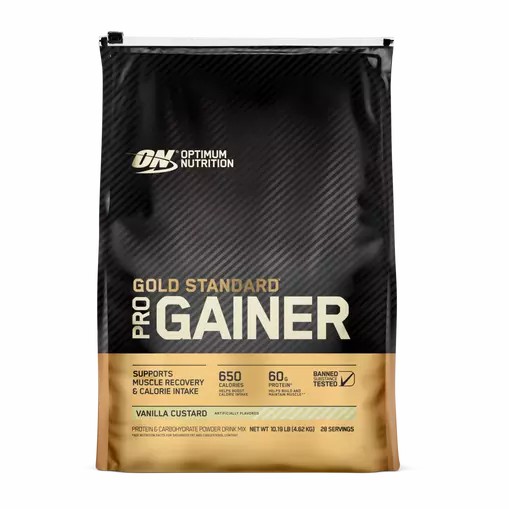 Optimum Nutrition GOLD STANDARD® Pro Gainer Vanilla Custard 10.19 lb (28 Servings) Portugal | MJTDBH860