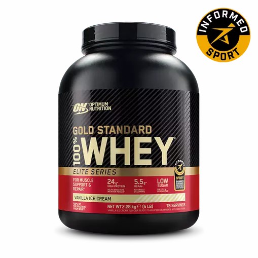 Optimum Nutrition Gold Standard 100% Whey - Elite Series Vanilla Ice Cream 2.27 kg (77) Portugal | ZBVTNO437