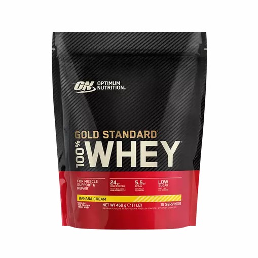 Optimum Nutrition Gold Standard 100% Whey Protein Powder Banana Cream 450 grams (15 Servings) Portugal | HFZYDU407