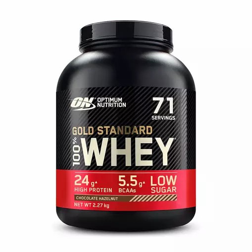 Optimum Nutrition Gold Standard 100% Whey Protein Powder Chocolate Hazelnut 2.27 kg (71 Servings) Portugal | BLHPRW610