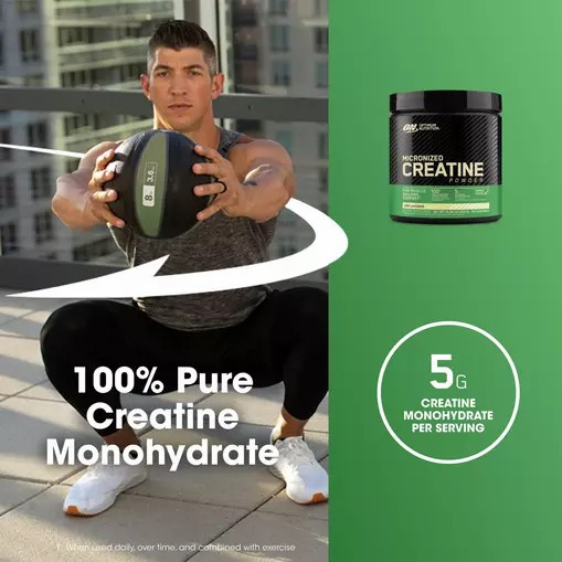 Optimum Nutrition Micronized Creatine Powder Unflavored 0.66 lb (60 Servings) Portugal | HXDWLZ786