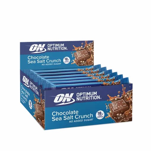 Optimum Nutrition Protein Bar Chocolate Sea Salt Crunch 720 grams (12 Bars) Portugal | OFTBVC539