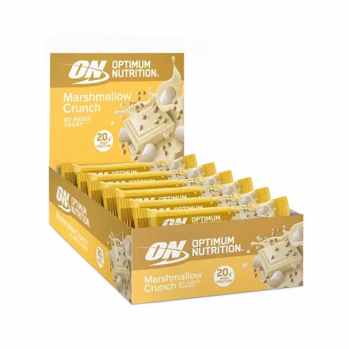 Optimum Nutrition Protein Bar Marshmallow Crunch 650 grams (10 Bars) Portugal | KMZJYF679