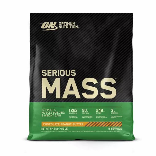 Optimum Nutrition Serious Mass Chocolate Peanut Butter 5.45 kg (16 Servings) Portugal | HZQMFS907